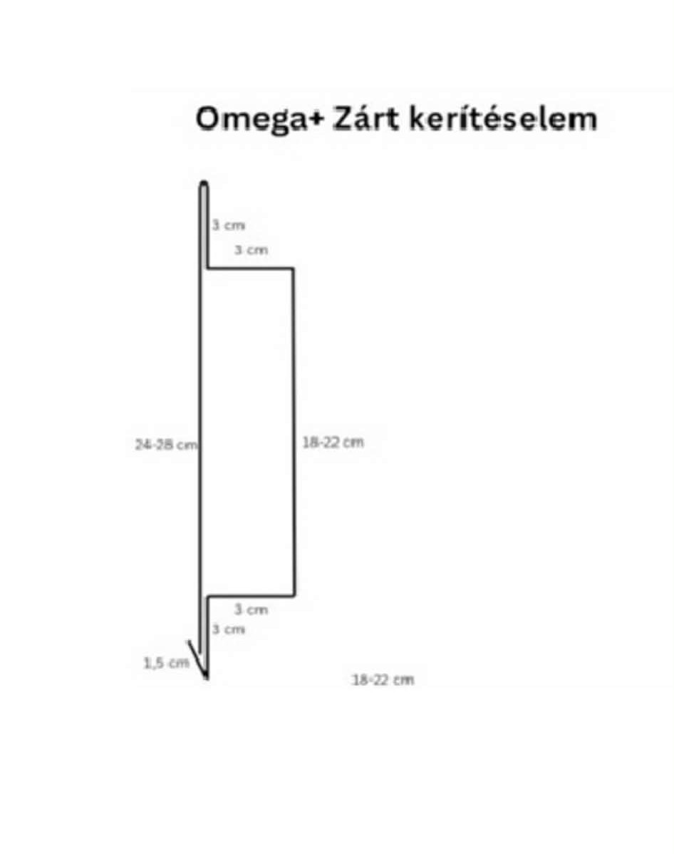 Omega plusz zárt kerítéselem - Image 3